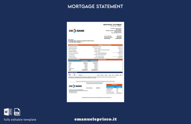 stile verificato Marocco Crédit Immobilier et Hôtelier estratto conto mutuo Mode